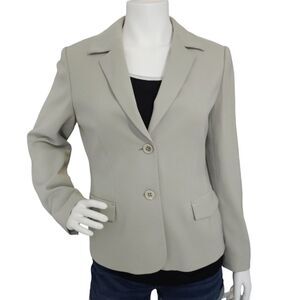 Jones New York Mint Green Two-Button Tailored Blazer